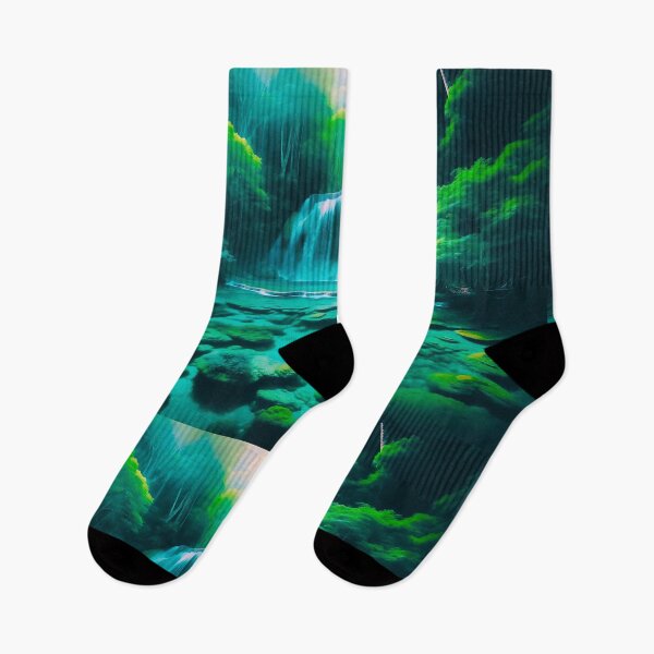 Item preview, A cascading waterfall flowing into a crystal-clear emerald pool designed and sold by Taans-Creation.