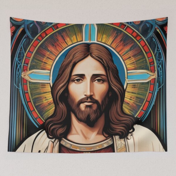Item preview, Jesus Christ (tetradic colors) 2 designed and sold by Warih.