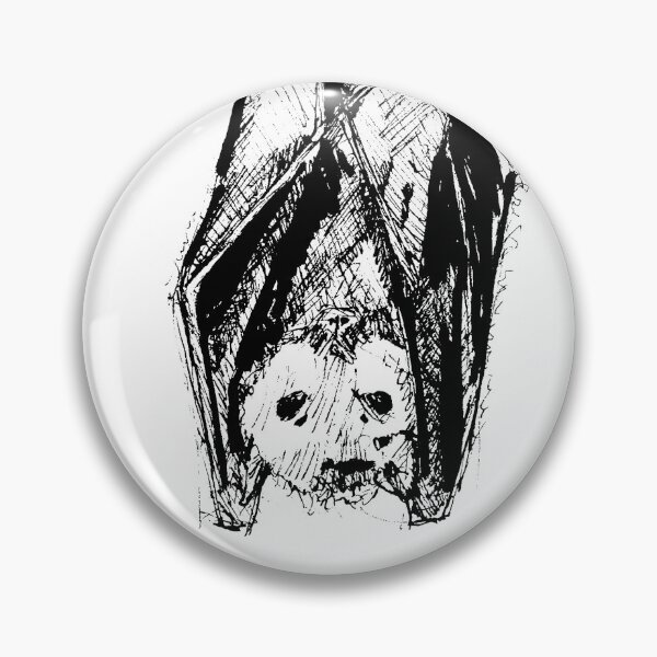 Item preview, Black pen bat illustration designed and sold by Arthur Loeuil.