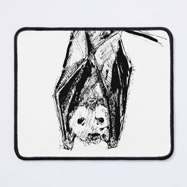 Item preview, Black pen bat illustration designed and sold by Arthur Loeuil.