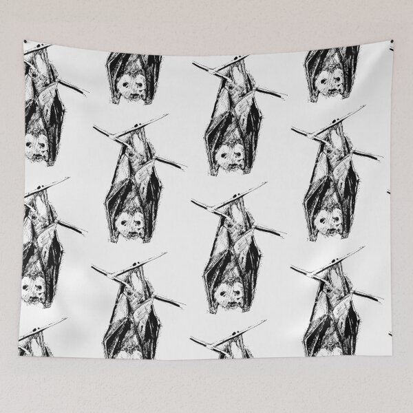 Item preview, Black pen bat illustration designed and sold by Arthur Loeuil.