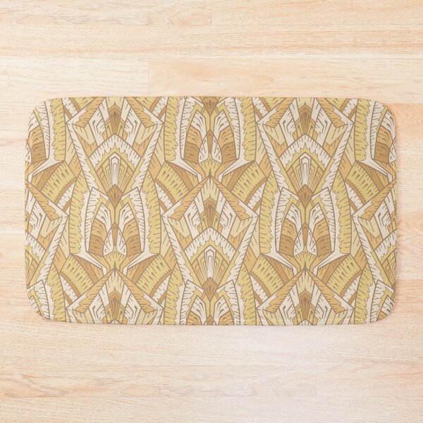 Item preview, Art Deco architectural kaleidoscope in gold designed and sold by runcatrun.