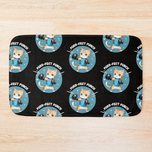 Item preview, Boxing Cat Purr-fect Punch  Cute Cat with Boxing Gloves designed and sold by bsrishika.