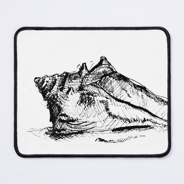 Item preview, Illustration of a black pen shell designed and sold by Arthur Loeuil.