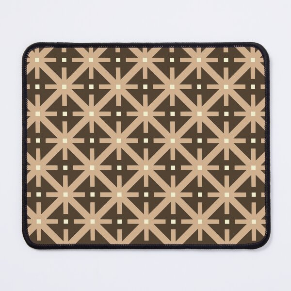 Item preview, Modern Brown and Beige Geometric Diamond Grid Pattern designed and sold by scome.