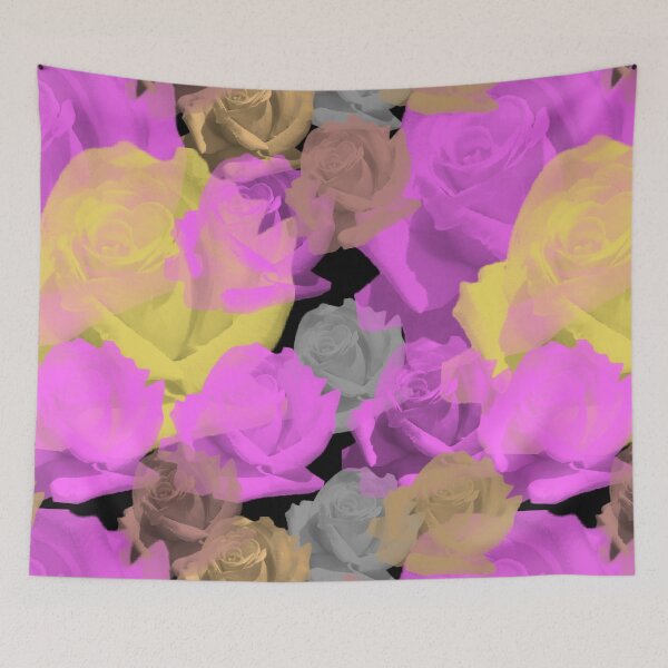 Item preview, Stunning Transparent Roses Photography / Pink Rose Photography / Yellow Rose Photography - Repeating Pattern designed and sold by Victoria Rose.