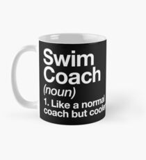 Swim Coach Funny Definition Trainer Gift Design Mug