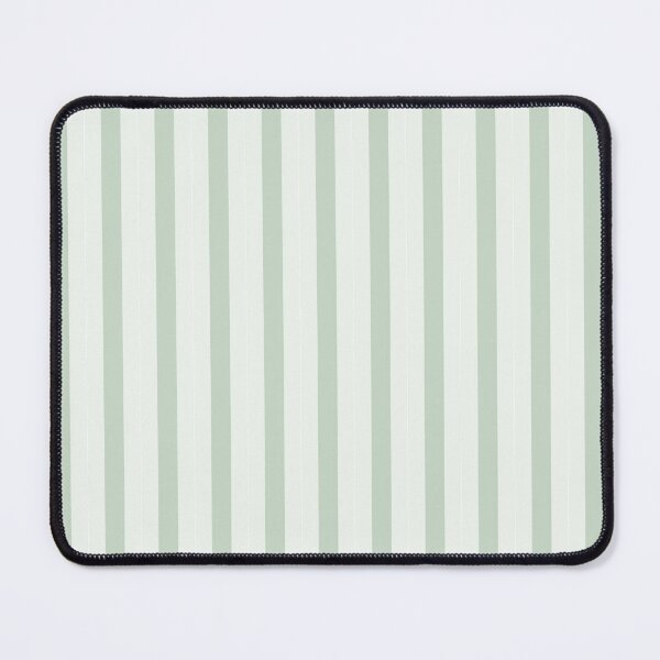Item preview, Geometric Sunset on Sea Soft Muted and Very Light Green Vertical Stripes designed and sold by Triplicate Limited.