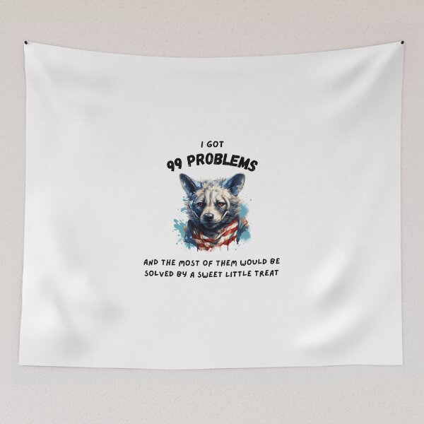 Item preview, Hiphop Funny Wolf I Got 99 Problems designed and sold by IssaraStudio.