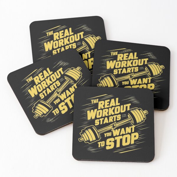 Item preview, Fitness, The Real workout starts you want to stop, Gym Body building Workout designed and sold by shaswag.
