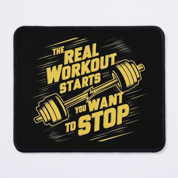 Item preview, Fitness, The Real workout starts you want to stop, Gym Body building Workout designed and sold by shaswag.