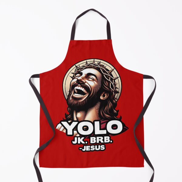 Item preview, YOLO JK BRB Jesus designed and sold by plushism.