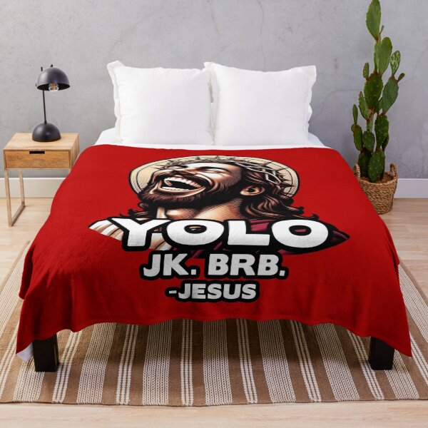 Item preview, YOLO JK BRB Jesus designed and sold by plushism.