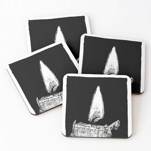 Item preview, Black pen candle illustration designed and sold by Arthur Loeuil.