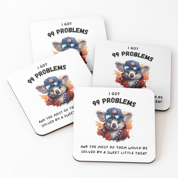 Item preview, Hiphop Funny Koala I Got 99 Problems designed and sold by IssaraStudio.