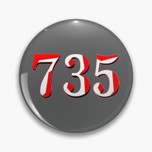 Item preview, number seven hundred and thirty-five digit 735 order sequence team member age designed and sold by 4rpixs.