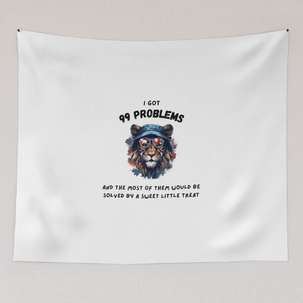 Item preview, Hiphop Funny Lion I Got 99 Problems designed and sold by IssaraStudio.