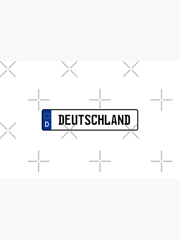 Deutschland Kennzeichen Sticker for Sale by snxworld