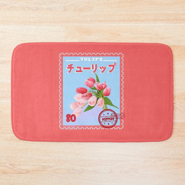 Aperçu de l'œuvre bouquet de tulipes mignon timbre vintage japonais créée et vendue par samah82.
