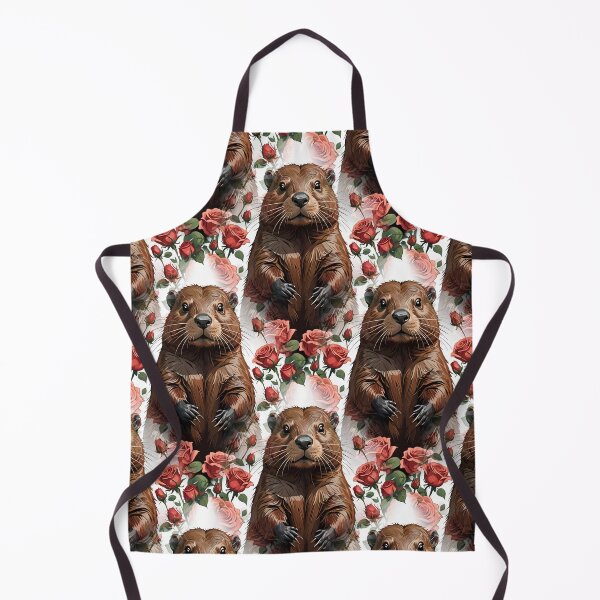 Item preview, A Beaver Surrounded By New York Roses Pattern 1 designed and sold by taiche.