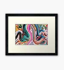Ma Sha Allah Modern Calligraphy Painting Framed Print