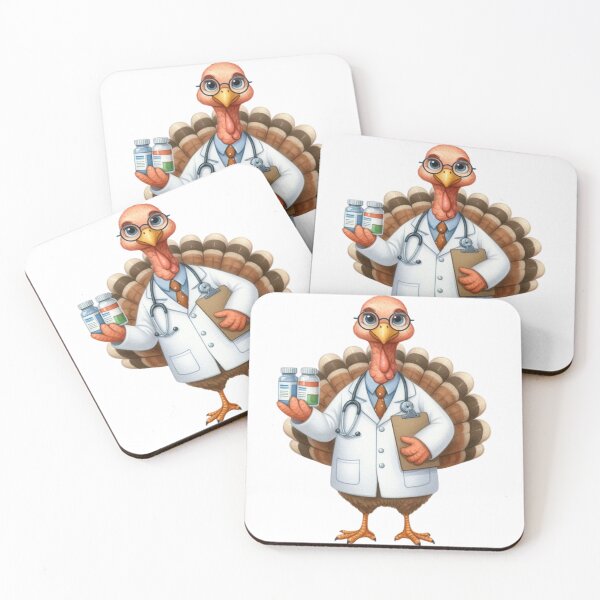 Item preview, Cute Pharmacist Turkey - Adorable plush for health enthusiasts designed and sold by Alex CrazyDesigns.