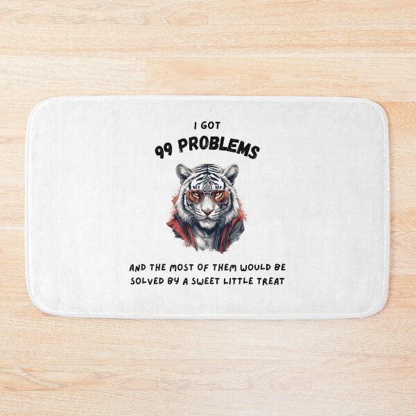 Item preview, Hiphop Funny White Tiger Glasses I Got 99 Problems designed and sold by IssaraStudio.