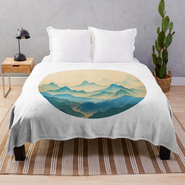 Item preview, Serene Mountain Landscape Art Print designed and sold by amortka.