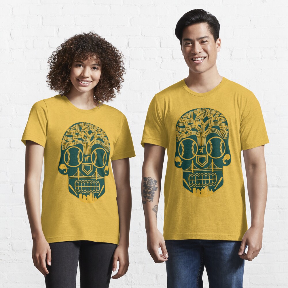 Oakland Sugar Skull Essential T-Shirt for Sale by StickyHenderson