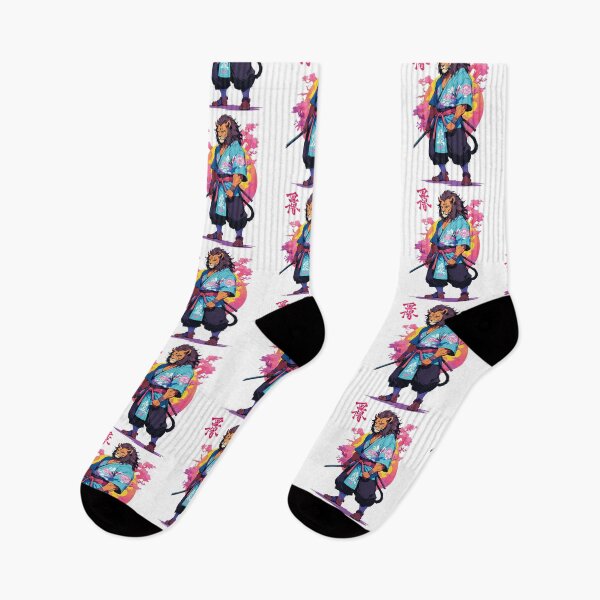 Item preview, Samurai Cat Vaporwave Aesthetic Design designed and sold by LuminOrb.