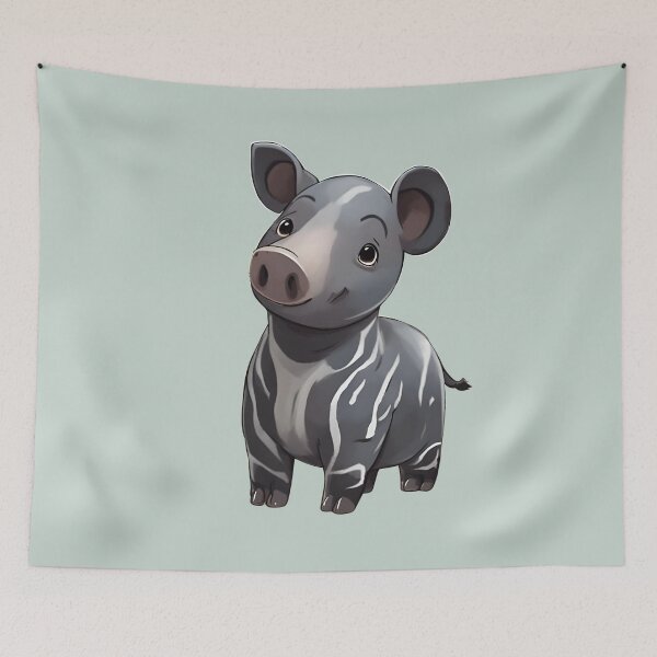 Item preview, Cute Baby Tapir designed and sold by FarmOfCuties.