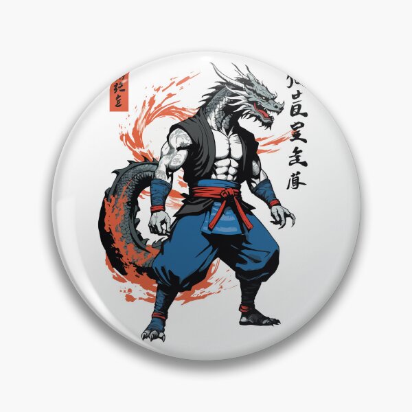 Item preview, Dragon Samurai Vintage Ukiyo-e Style Artwork designed and sold by LuminOrb.