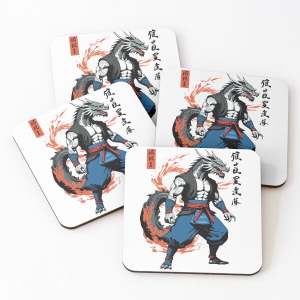Item preview, Dragon Samurai Vintage Ukiyo-e Style Artwork designed and sold by LuminOrb.