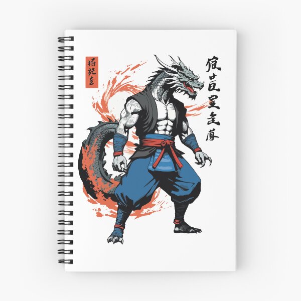 Item preview, Dragon Samurai Vintage Ukiyo-e Style Artwork designed and sold by LuminOrb.