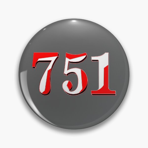 Item preview, number seven hundred and fifty-one digit 751 order sequence team member age designed and sold by 4rpixs.