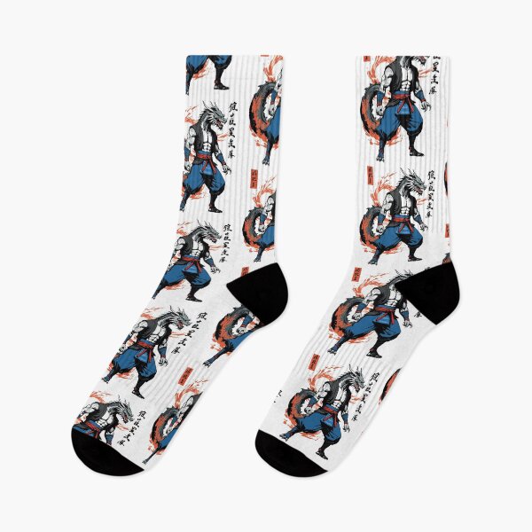 Item preview, Dragon Samurai Vintage Ukiyo-e Style Artwork designed and sold by LuminOrb.