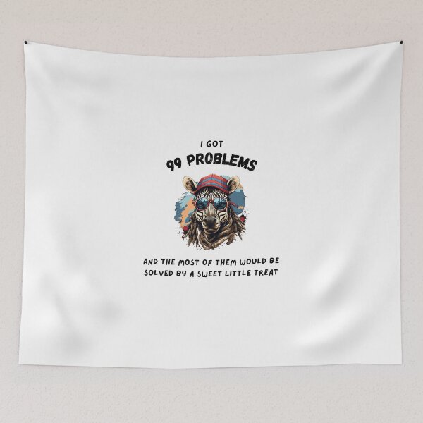 Item preview, Funny Hiphop Zebra I Got 99 Problems designed and sold by IssaraStudio.