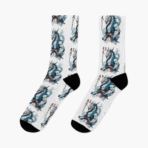 Item preview, Dragon Samurai Vintage Ukiyo-e Style Asian designed and sold by LuminOrb.