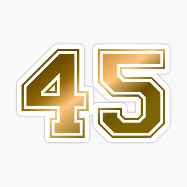 Item preview, Golden number 45 Club Med designed and sold by Gabazo Store.