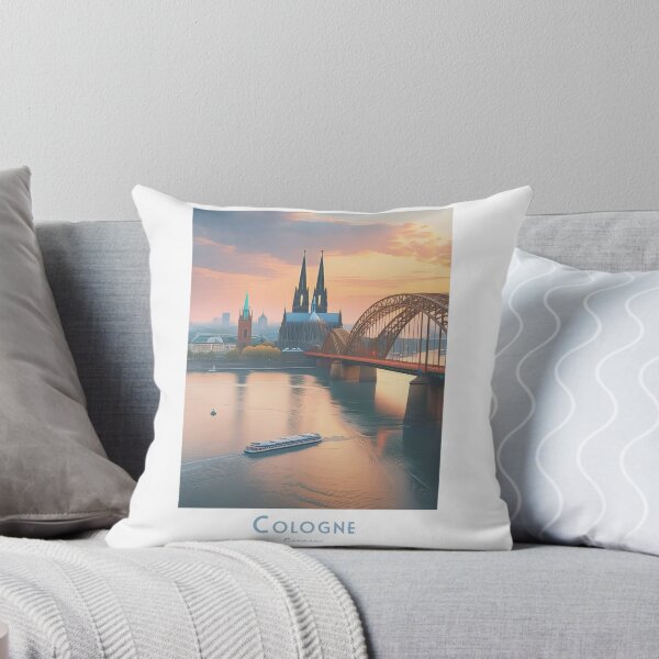 Item preview, Vintage Cologne travel poster - Minimalist retro design for travel fans designed and sold by pod24.