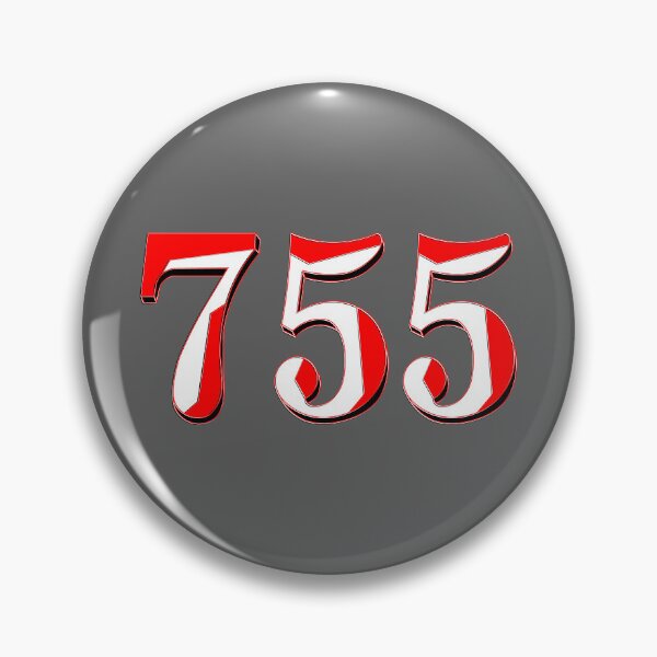 Item preview, number seven hundred and fifty-five digit 755 order sequence team member age designed and sold by 4rpixs.