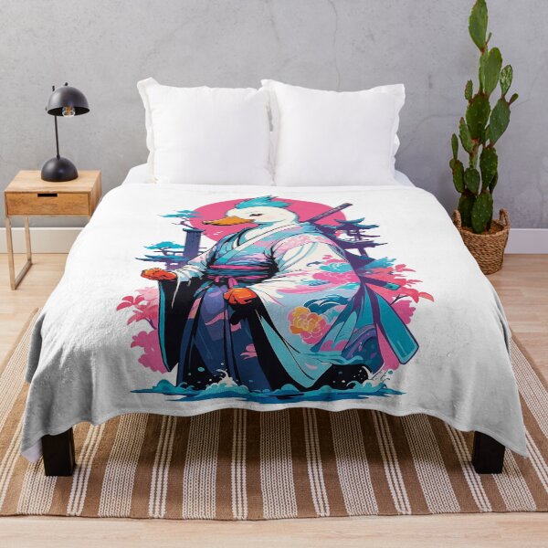 Item preview, Samurai Duck Aesthetic Vaporwave Style designed and sold by LuminOrb.