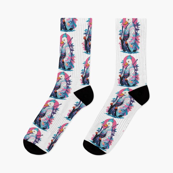 Item preview, Samurai Duck Aesthetic Vaporwave Style designed and sold by LuminOrb.
