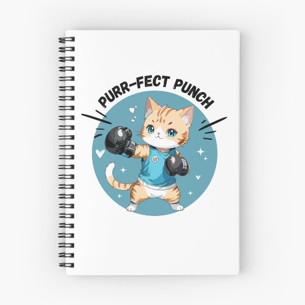 Item preview, Boxing Cat Purr-fect Punch  Cute Cat with Boxing Gloves designed and sold by bsrishika.
