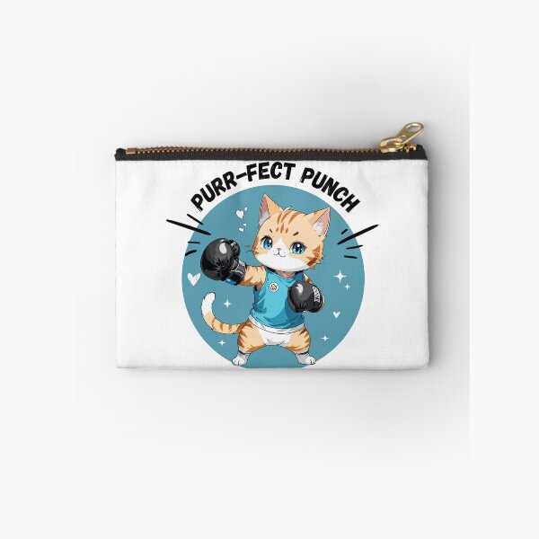 Item preview, Boxing Cat Purr-fect Punch  Cute Cat with Boxing Gloves designed and sold by bsrishika.