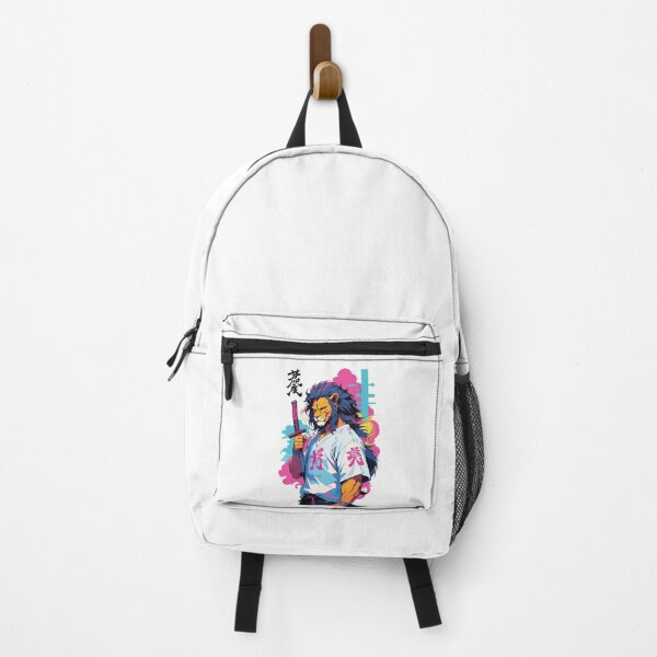 Item preview, Samurai Lion Aesthetic Vaporwave Style Japan Art designed and sold by LuminOrb.