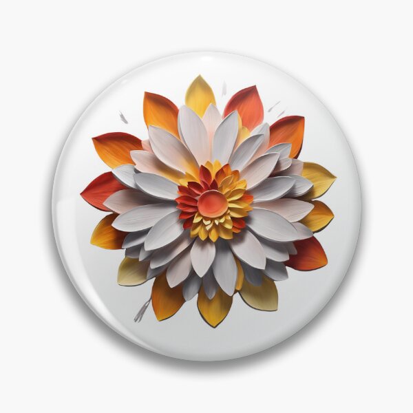 Item preview, Big white flower with yellow hue designed and sold by AKRE R.