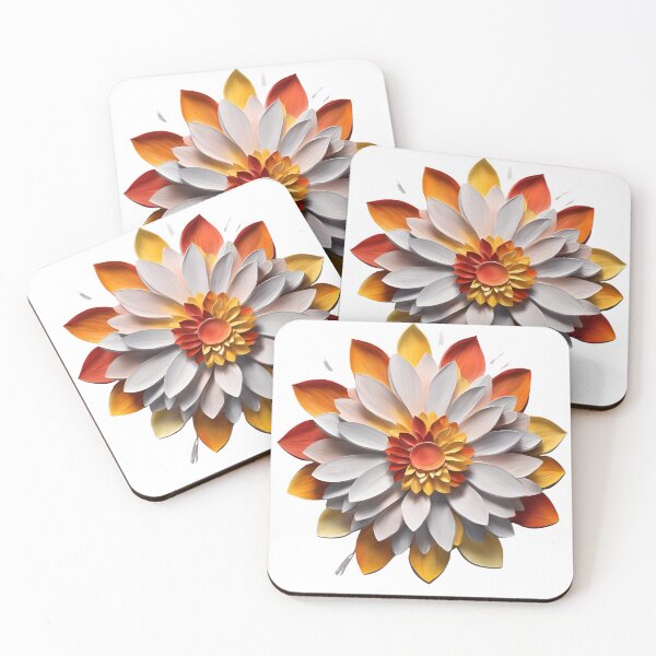 Item preview, Big white flower with yellow hue designed and sold by AKRE R.