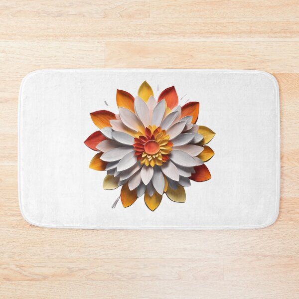 Item preview, Big white flower with yellow hue designed and sold by AKRE R.