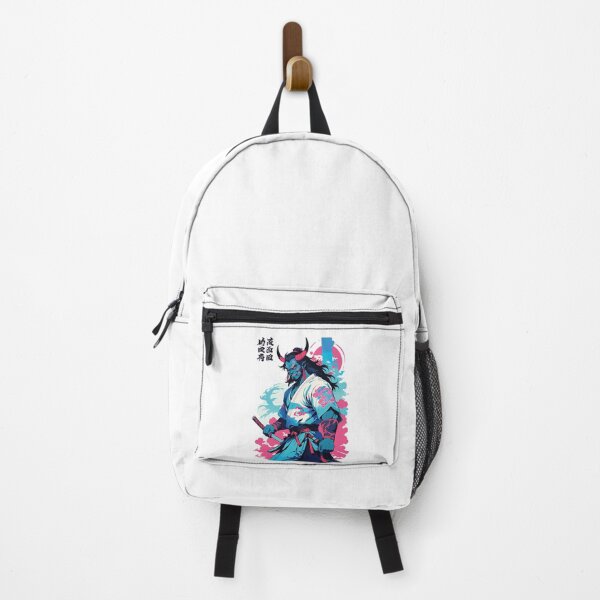 Item preview, Samurai Oni Yokai Aesthetic Vaporwave Style designed and sold by LuminOrb.